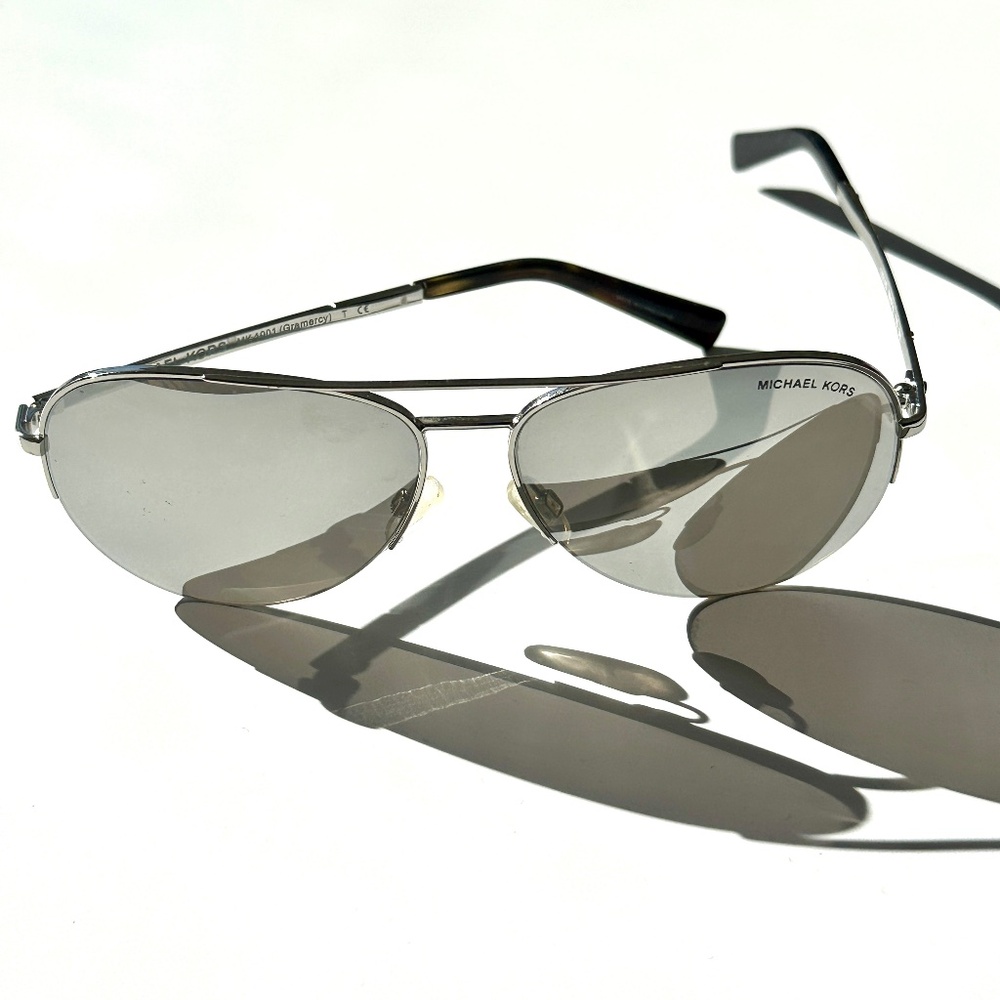 Michael Kors Gramercy Aviator Sunglasses | MK1001 | Gunmetal | Silver